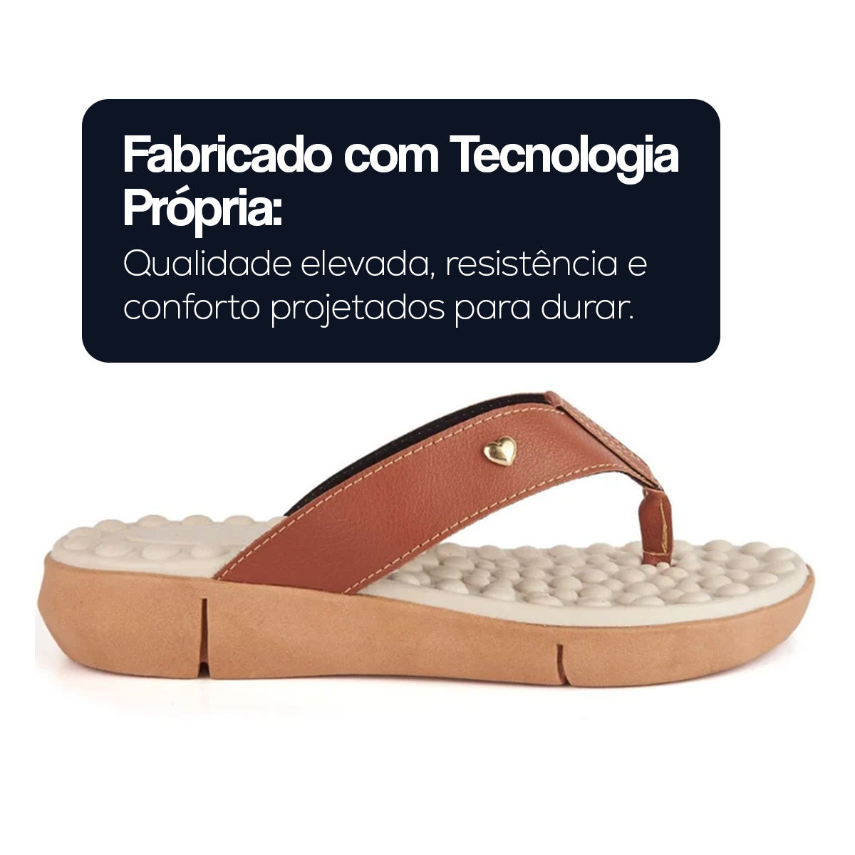Chinelo Ortopédico Sola Massageadora – Conforto Que Transforma o Seu Dia!