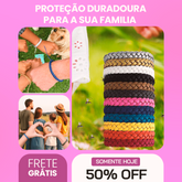 Kit 12 Pulseiras Repelentes - Proteção natural por até 300 horas