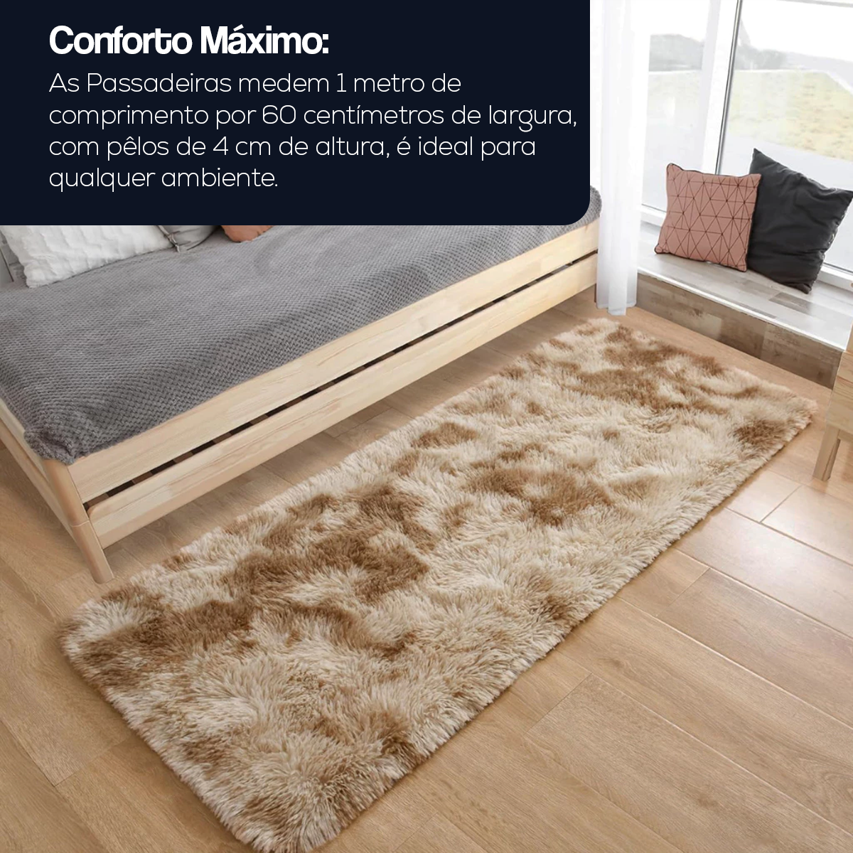 Tapete Passadeira 1,00 x 0,60 - Corredor e Quarto