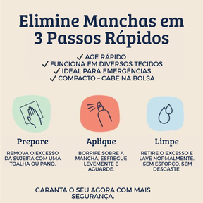 Removedor de Manchas Miss Mouth's - Para Roupas, Móveis, Tapetes e muito mais