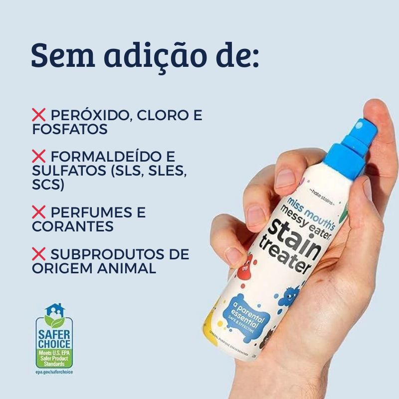 Removedor de Manchas Miss Mouth's - Para Roupas, Móveis, Tapetes e muito mais