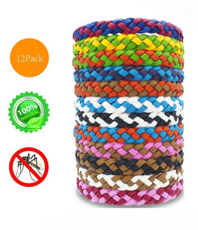 Kit 12 Pulseiras Repelentes - Proteção natural por até 300 horas