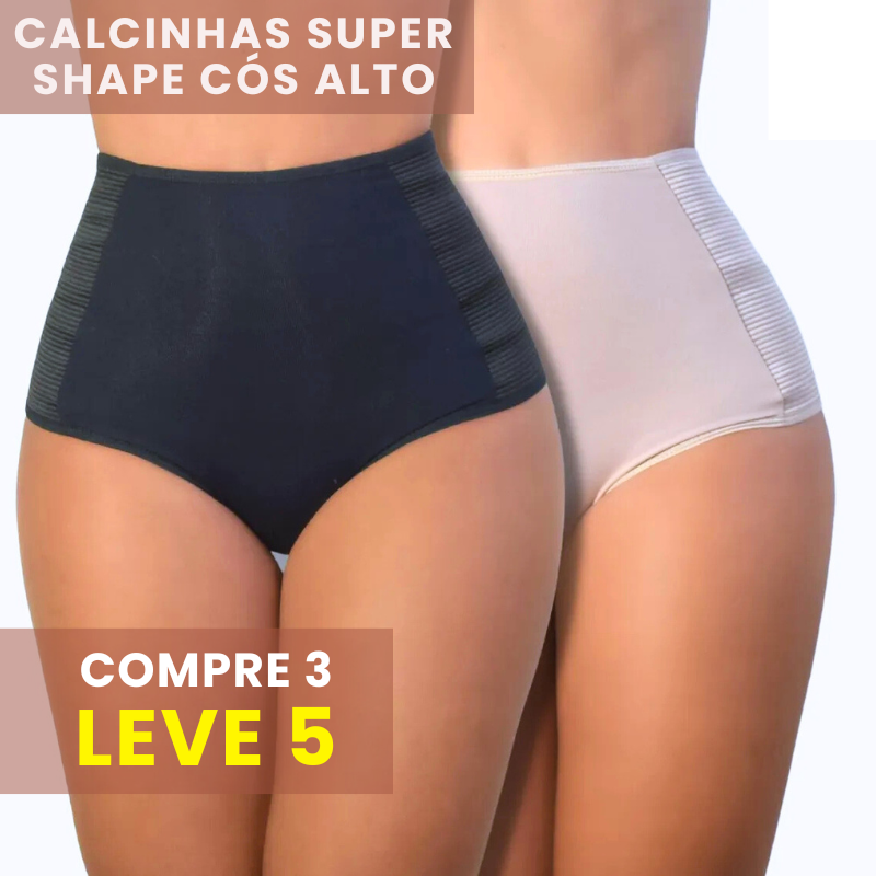PROMOÇÃO Calcinhas Super Shape Cós Alto - Reduz Medidas com Zero Barriga