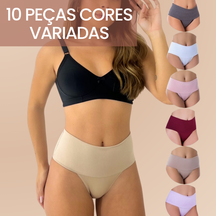 Compre 6 Leve 10 - Calcinhas Super Compressão Shape Turbo e Zero Barriga