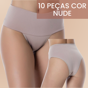 Compre 6 Leve 10 - Calcinhas Super Compressão Shape Turbo e Zero Barriga