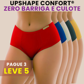 Kit 5 Calcinhas UpShape Confort® Zero Barriga Não Enrola e Não Marca