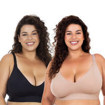 Kit 2 Sutiãs Plus Size Reforçados – Conforto Real Para o Seu Dia a Dia