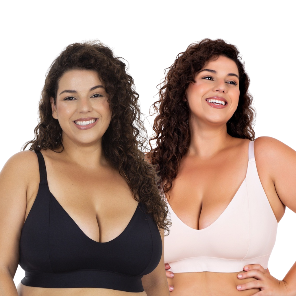 Kit 2 Sutiãs Plus Size Reforçados – Conforto Real Para o Seu Dia a Dia
