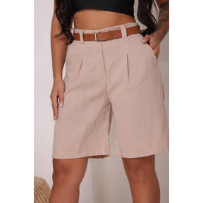 Bermuda Social de Linho – Elegância, Conforto e Caimento Perfeito em Qualquer Corpo