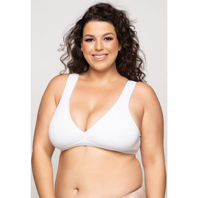 Kit 3 Sutiãs Alça Acolchoada Sem Bojo - M ao Plus Size