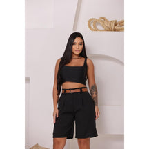 Bermuda Social de Linho – Elegância, Conforto e Caimento Perfeito em Qualquer Corpo