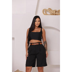 Bermuda Social de Linho – Elegância, Conforto e Caimento Perfeito em Qualquer Corpo