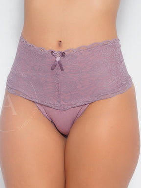 Kit de Calcinhas Modeladora Cinta Alta - Renda Luxo