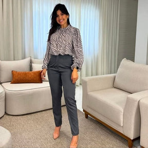 Calça Alfaiataria - Cintura Alta, Visual Sofisticado e Moderno