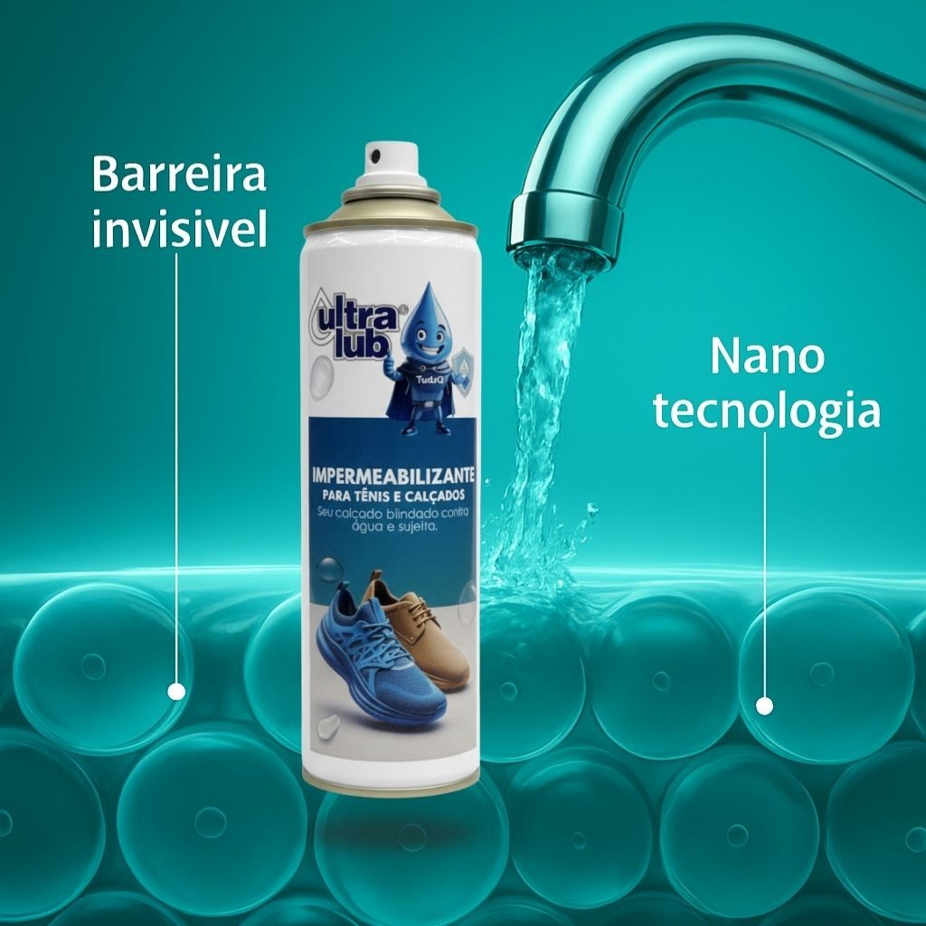 Spray Ultra Impermeabilizante - Blindagem Invisível para Calçados, Bolsas e Estofados