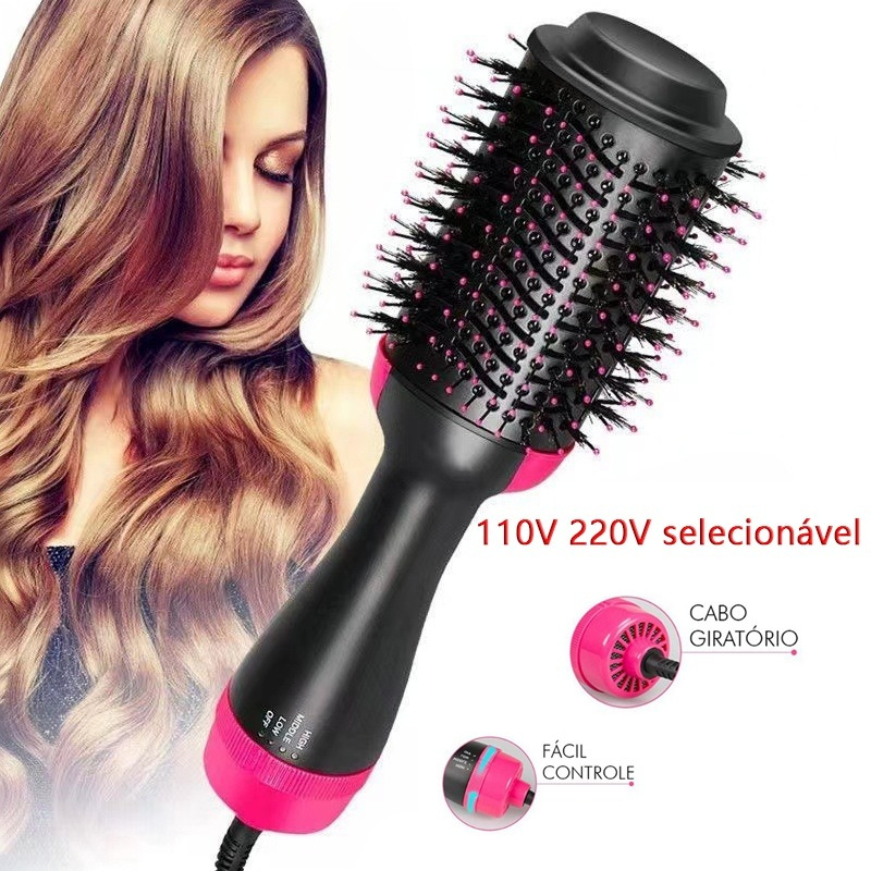 Bend Secador de Cabelo 4 em 1 – Escova Modeladora de Ar Quente